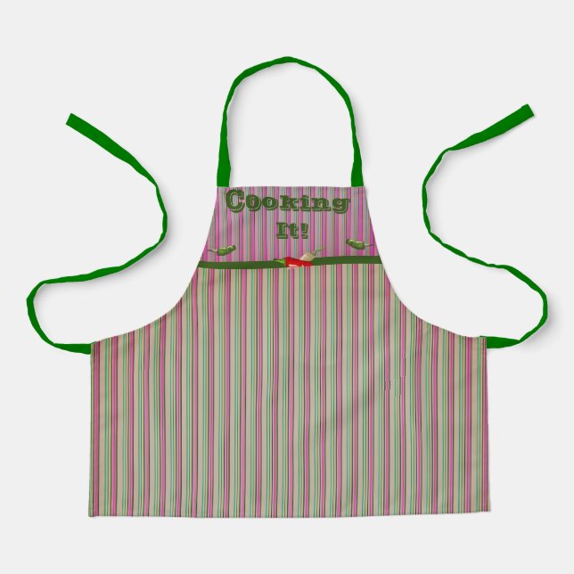 Kochhilfe Backen Paprikaschoten Schürze (Vorderseite)