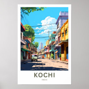 Kochi India Travel Print Poster