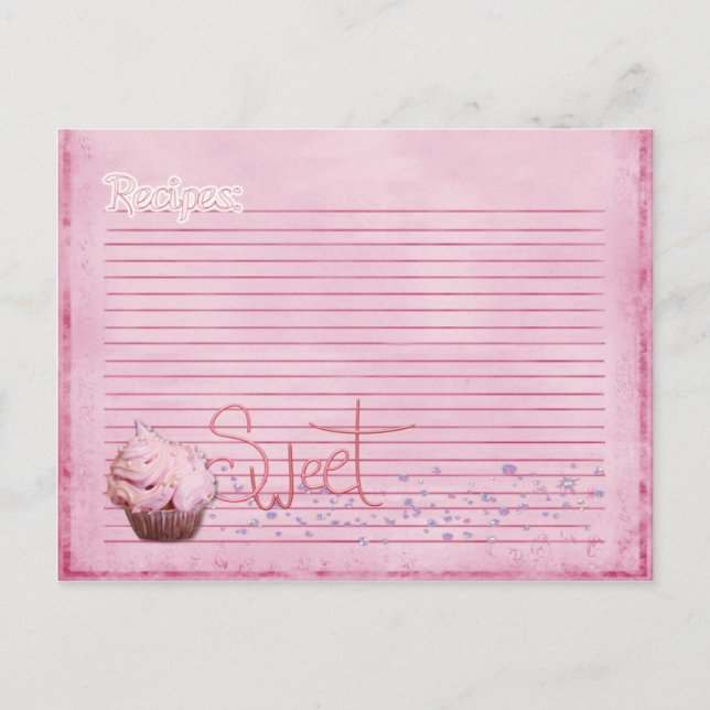 Kochkarte Postkarte (Vorderseite)