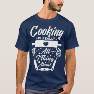Kochkunst Kochküche Koch kochen Messer Essen T-Shirt