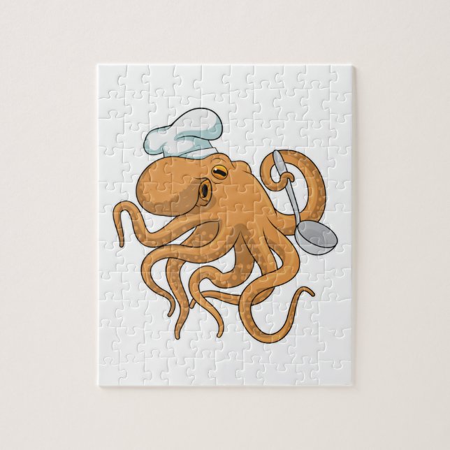 Kochmütze für Oktopus-Köche (Vertikal)