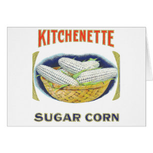 Kochnische Zuckermais - Vintages Etikett