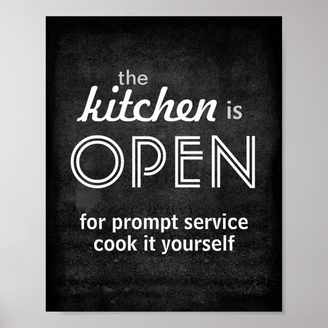 Kochplakat kochen Sie selbst Poster (Vorne)