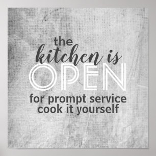 Kochplakat kochen Sie selbst Poster