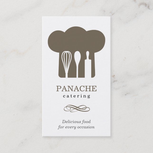 Kochs-Hut-Geschäfts-Karte Visitenkarte (Vorderseite)