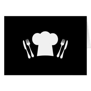 Kochs-Hut-Messer und Gabel-Küche oder Restaurant