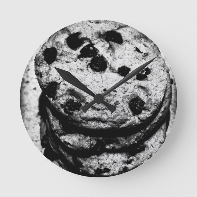 Kochtreppe Runde Wanduhr (Vorderseite)