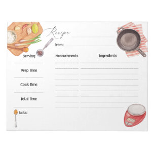 Kochworte Notizblock