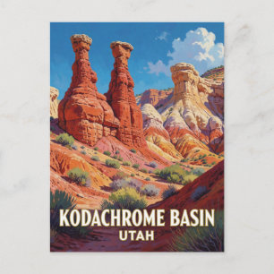 Kodachrome Basin Utah Rotes Felsland Postkarte