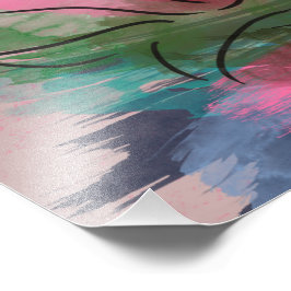 Kodak Paper Print, Pink Blume Painting Fotodruck
