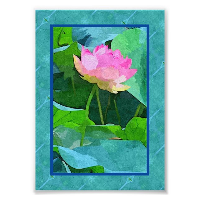KODAK Print - Rosa Lotus Abstrakt Fotodruck (Vorne)