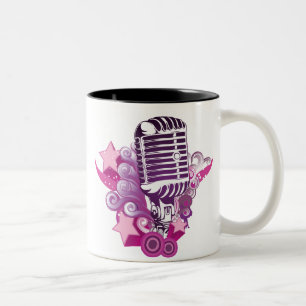 Köder des Mikrofons Zweifarbige Tasse