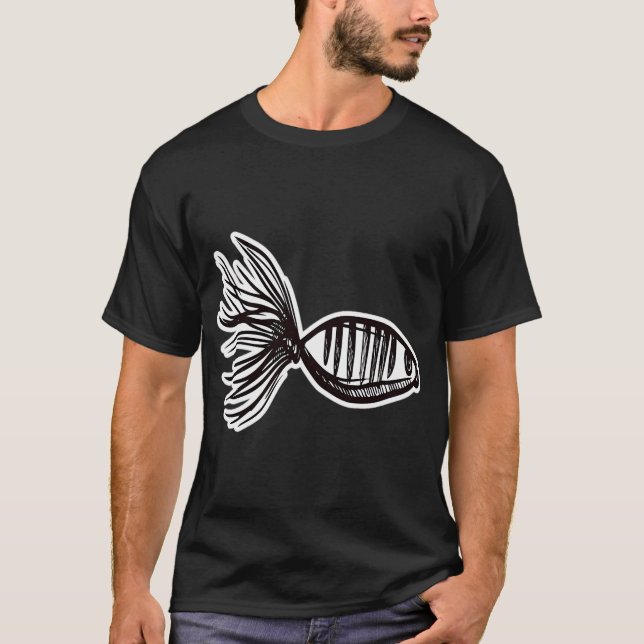 Köder fischen Angler Hobby Geschenk T-Shirt (Vorderseite)