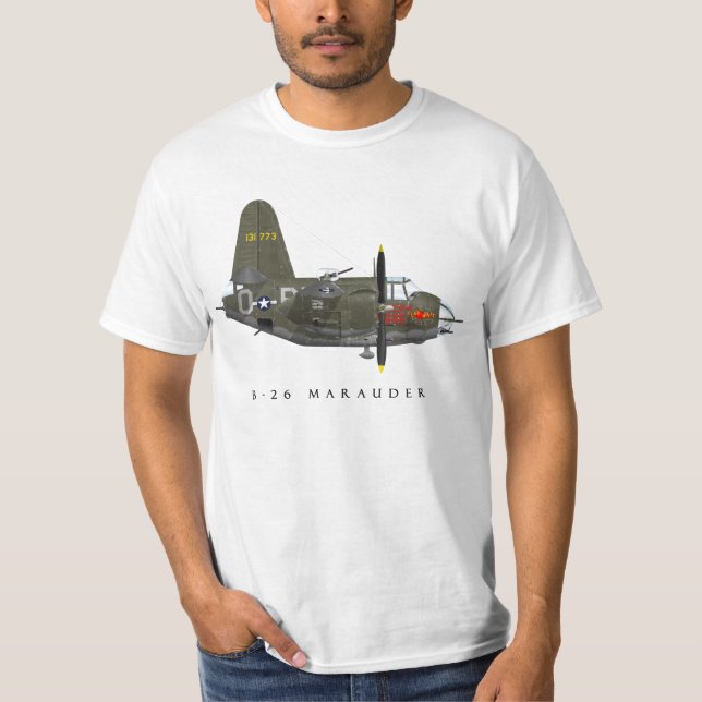 Köder-T-Shirt des Flakfeuer-B-26 T-Shirt (Vorderseite)