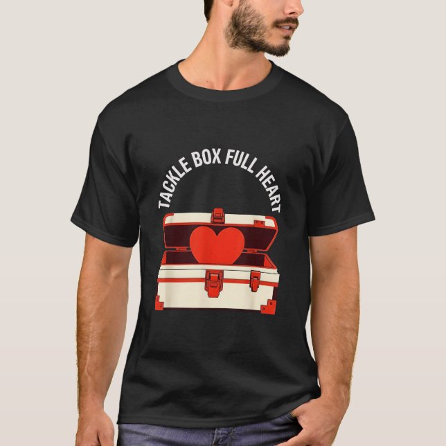 Köderbox voller Herz  T-Shirt (Vorderseite)
