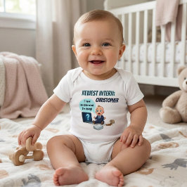 Köderndes Bürohumor: Lustiger "Neuster Praktikant" Baby Strampler