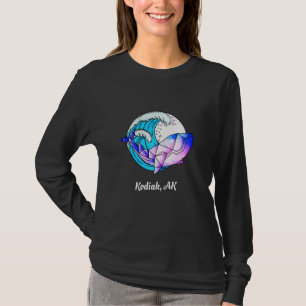 Kodiak Ak Japanisch Paint Geometric Orca Killer Wa T-Shirt