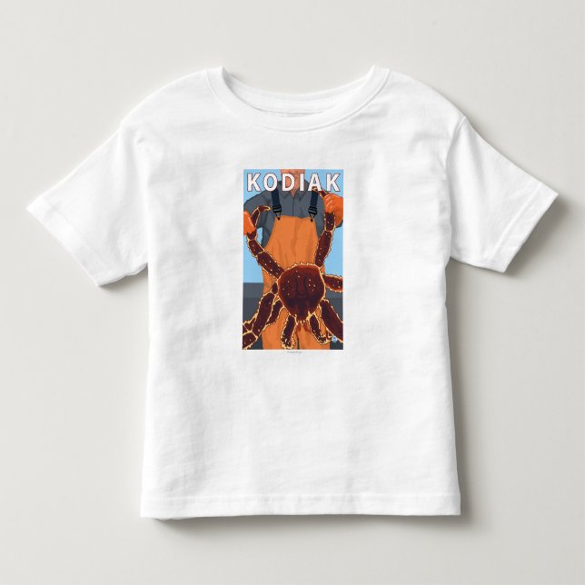 Kodiak, AlaskaAlaskan Königskrabbe Kleinkind T-shirt (Vorderseite)