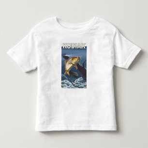 Kodiak, AlaskaCutthroat Forelle-Querschnitt Kleinkind T-shirt