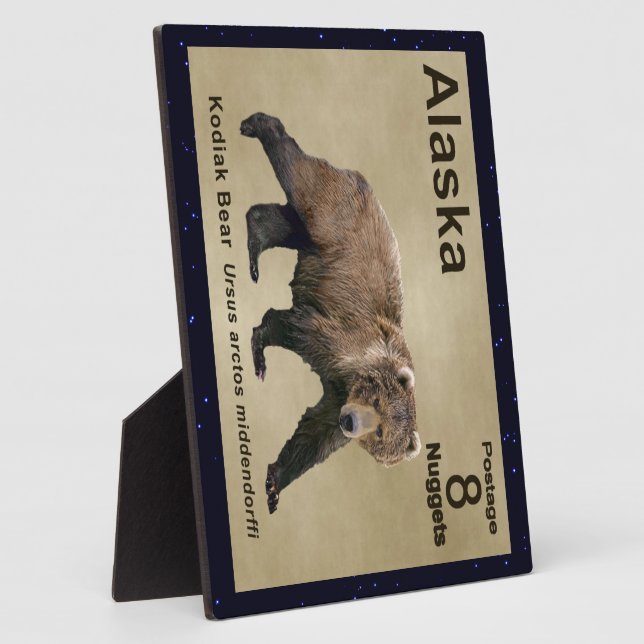 Kodiak Bear Fotoplatte (Seite)