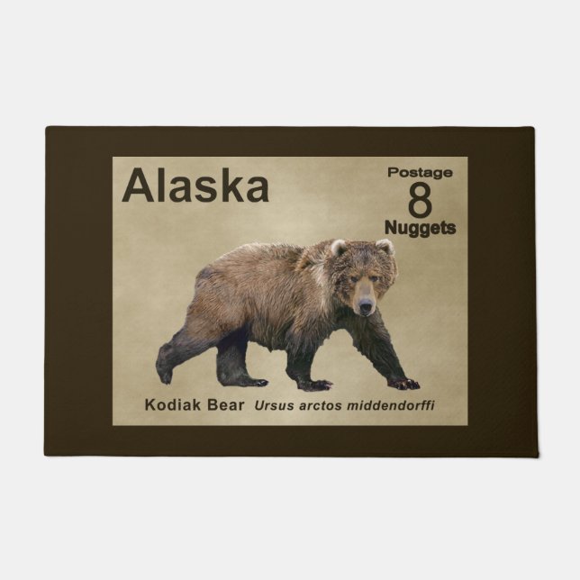 Kodiak Bear Fußmatte (Vorderseite)