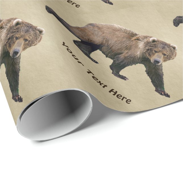 Kodiak Bear Geschenkpapier (Rolleneckpunkt)