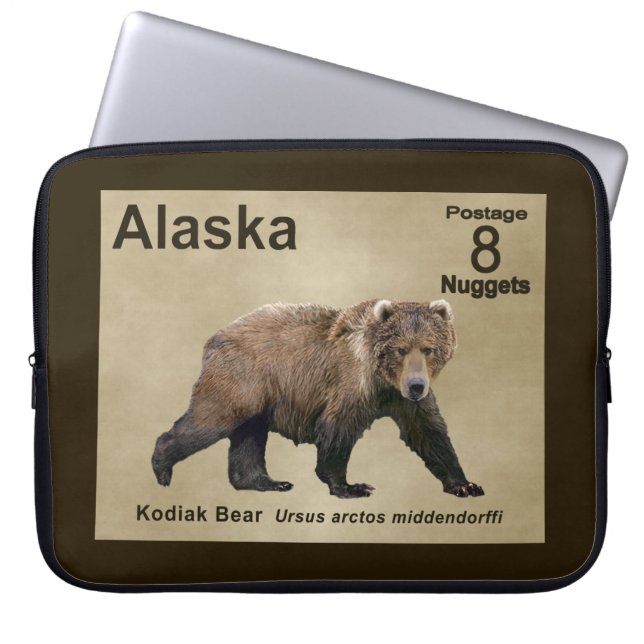 Kodiak Bear Laptopschutzhülle (Vorderseite)