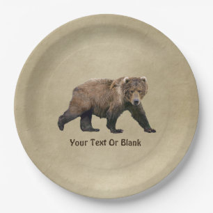 Kodiak Bear Pappteller