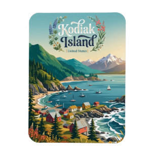 Kodiak-Insel Alaska Magnet