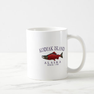 Kodiak Island Alaska Lachs Seit 1784 Arched Pflaum Kaffeetasse