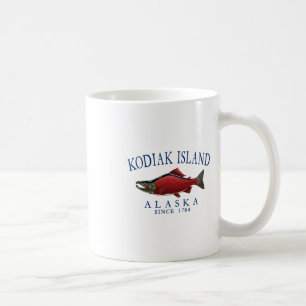 Kodiak Island Alaska Lachs Seit 1784 Navy Blau L Kaffeetasse
