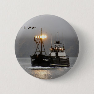 Kodiak, Krabben-Boot im niederländischen Hafen, Button