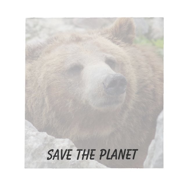 Kodiakbär Notizblock (Vorderseite)