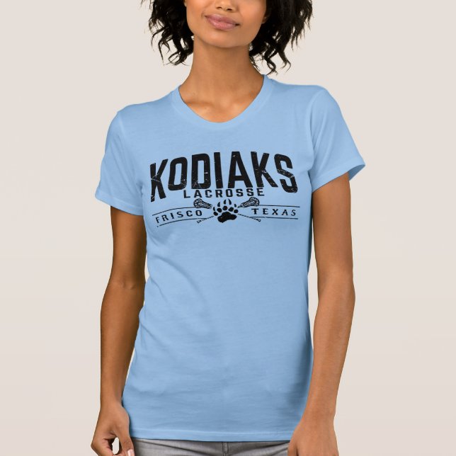 KodiakLacrosse - Damen hellblau T-Shirt (Vorderseite)