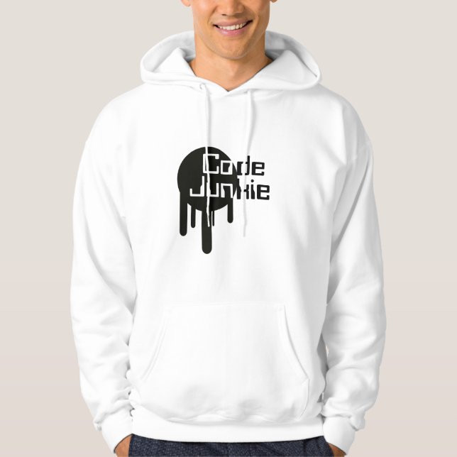 Kodieren Sie Junkien Hoodie (Vorderseite)