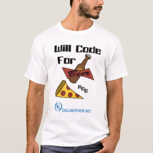Kodiert für Bier und Nahrung - helle Shirts