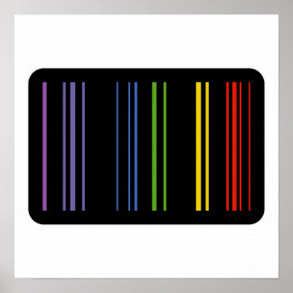 Kodierte Farben – Barcode-Kunst Poster