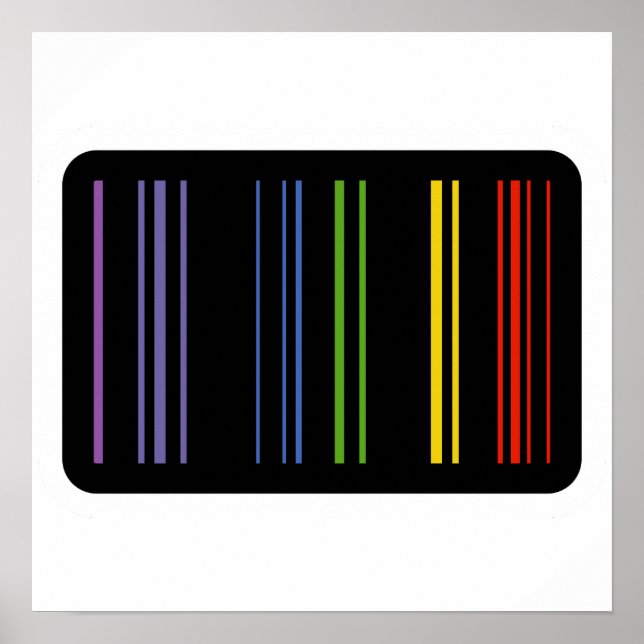 Kodierte Farben – Barcode-Kunst Poster (Vorne)