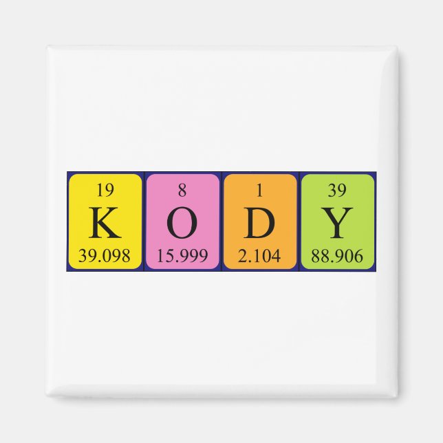 Kody Periodenmagnet Magnet (Vorne)