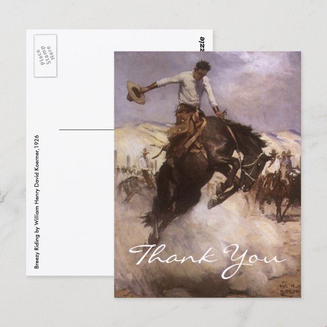 Koerner's Breezy Riding Postkarte (Vorne/Hinten)