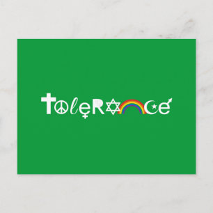 KOEXISTE MIT TOLERE POSTKARTE