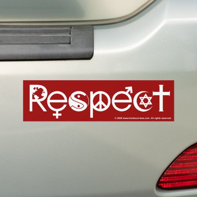 Koexistenz mit Respekt - Frieden und Toleranz Autoaufkleber (Auf Auto)