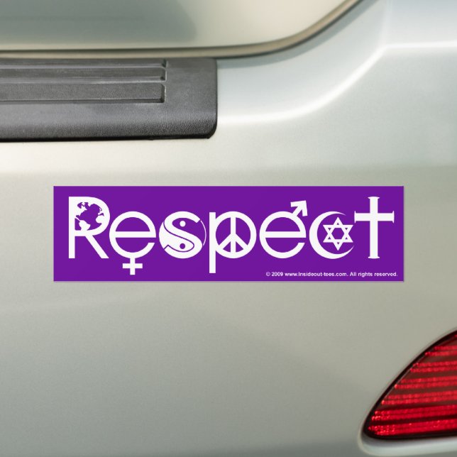 Koexistenz mit Respekt - Frieden und Toleranz Autoaufkleber (Auf Auto)