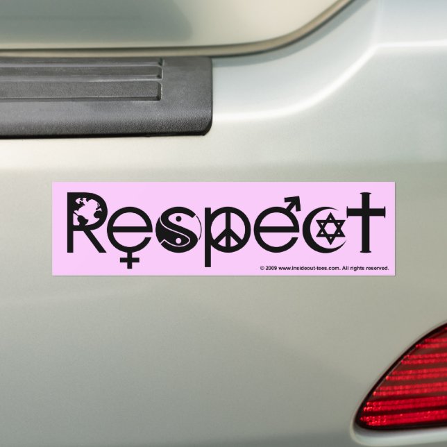 Koexistenz mit Respekt - Frieden und Toleranz Autoaufkleber (Auf Auto)
