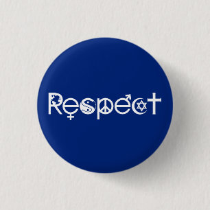Koexistenz mit Respekt - Frieden und Toleranz Button