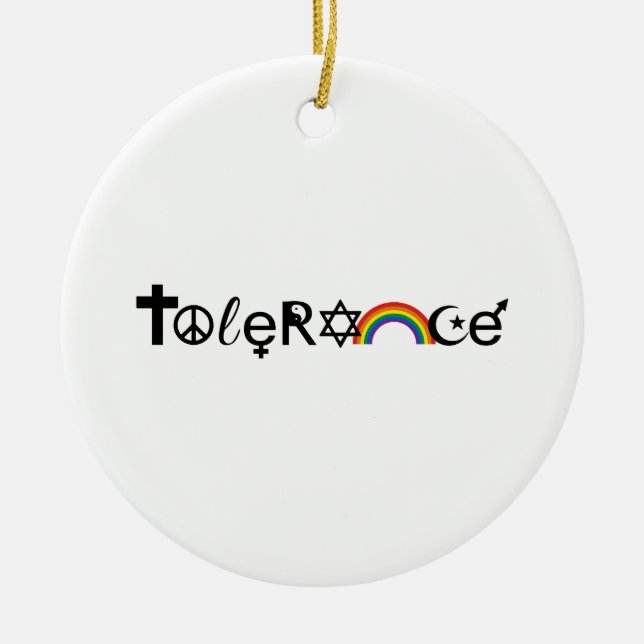 KOEXISTIEREN SIE BEI DER TOLERANZ - .PNG KERAMIKORNAMENT (Vorne)