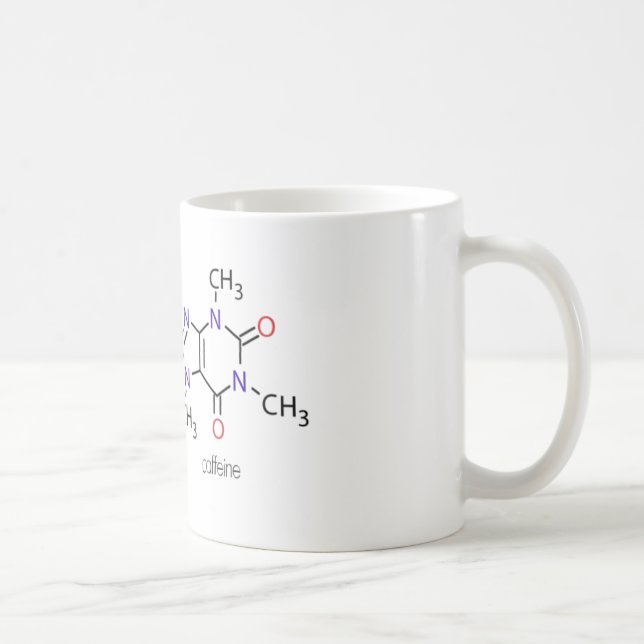 Koffein-Bio Molekül-Tasse Kaffeetasse (Rechts)
