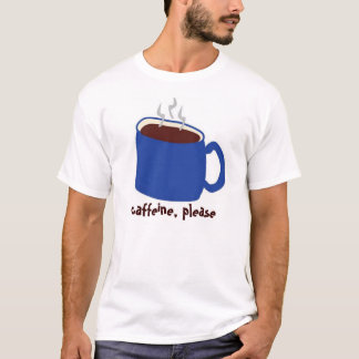 Koffein-Blau T-Shirt