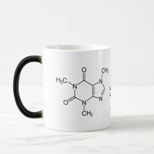 Koffein-Chemie-Tasse Verwandlungstasse (Links)