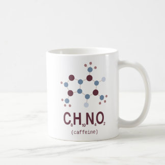 Koffein-chemische Formel Kaffeetasse